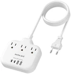 European Travel Plug Adapter, Us To Europe Adapter With 3 Outlets & 4 Us.... Fixed Price $33.65.