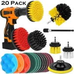 Drill Brushes Set 20pcs Tile Grout Power Scrubber Cleaner Spin Tub Shower Wall. Fixed Price $21.99.