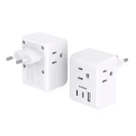 2 Pack European Travel Plug Adapter, One Beat International Power White. Fixed Price $30.72.