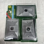 (3) Bwf All Weather Outdoor Lampholder Cover 811 One Hole 1/3" Gray. Fixed Price $24.99.