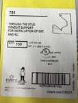 Box Of 100- Erico/caddy 781 Through The Stud Conduit Support 1 , New Open. Fixed Price $60.00.