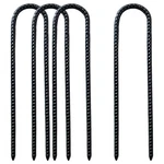 U Shaped Rebar Stakes 12 Inch Heavy Duty Ground Anchors Metal Stake Trampolin.... Fixed Price $23.60.