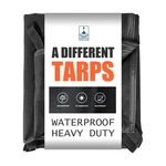Yufyig 20 Mil Black Waterproof Tarp 7x9.5ft - Heavy Duty Outdoor Canvas Cover. Fixed Price $48.89.