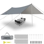 Camping Tarp With Poles, 16x12 Ft Canopy, Waterproof Tent Tarp, Rain .... Fixed Price $70.47.
