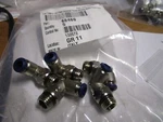 1/4" Tube X Male Univ Thread 90 Nickel Plated Brass Ptc Swivel Elbow Qty 5. Fixed Price $25.00.