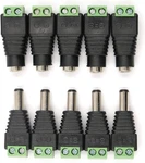 Male Female Dc Power Plug Connector 2.5 X 5.5/2.1x5.5 (screw Fastening Type) Nee. Fixed Price $16.87.