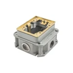 Hubbell B2437, 3/4" Hub, Shallow, 4-knockout, 4-hub, Cast Iron, Floor Box, 1pc. Fixed Price $40.00.