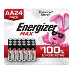 Energizer Max Aa Batteries (24 Pack), Double A Alkaline. Fixed Price $21.65.