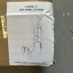 Icc J-hook 2in Bat Wing 25pk Iccmsjhw44 Upc 633758092968 - Installation Equip.... Fixed Price $61.99.