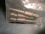 (3) T-15 Torx 1/4"drive 1-15/16"oal Rock River Power Bit. Fixed Price $10.00.
