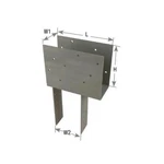 Mitek Keccq325-4 End Column Cap Heavy Duty Wood Connector Eccq3-4sds2.5. Fixed Price $85.00.
