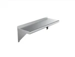 Amgood Ws-1230 Stainless Steel Wall Mount Shelf W/ Side Guards - New Open Box. Fixed Price $49.98.