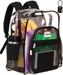 Clear Backpack Heavy Duty Has Tsa Lock, 2-way Zipper. Pvc Transparent Backpac.... Fixed Price $58.62.