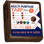 Large Waterproof Tarp - Heavy Duty 20 Mil Thick Poly Tarpaulin Ideal For Cano.... Fixed Price $110.06.
