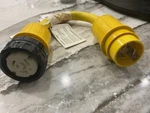 Marinco 118a Pigtail Adapter 50a 125v Dock Side To 50-amp 125/250v Boat. Fixed Price $90.00.