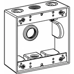 Orbit 2b50-3-w 2-gang Weatherproof Box Three 0.5 Inch Hubs 2 Deep White. Fixed Price $15.47.