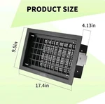 8x16 Automatic Foundation Vent Black Crawl Space Replacement Auto Air. Fixed Price $29.99.