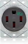 Leviton 50 Amp Ev Charging Receptacle/outlet, Heavy Duty Weather Resistant 1450w. Fixed Price $56.99.