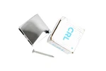 Crl C.r. Laurence Scu4ch Chrome Square Wall Mount U-clamp Glass Bracket Hardware. Fixed Price $17.99.