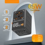 65w Gan International Plug Travel Adapter W Usb Type C Worldwide Universal Power. Fixed Price $82.28.
