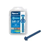 Tapcon+ 3/8 X 3 Inch Heavy-duty Hex Head Concrete Anchors, 10 Pcs, Corrosion. Fixed Price $24.67.