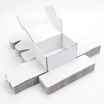Linekap 25 Pack 6x4x3 Small Shipping Boxes, White Corrugated Cardboard Boxes .... Fixed Price $33.27.