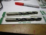 10.3mm 135 Split Point Black/gold Premium Drill Bits Qty 2. Fixed Price $15.00.