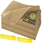 6 X8 Canvas Tarps Heavy Duty Waterproof Tarpaulins With Aluminum Gr. Fixed Price $43.12.