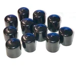(pack Of 10) Caplugs 7/16" To 1/2" Round Black Vinyl Flexible End Cap. Fixed Price $11.07.