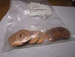 1/2" X 1.250" Od C-110 Copper Small Flat Washer Qty 10. Fixed Price $20.00.