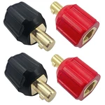 2pack 05335 Welding Leads Adapter Set, Dinse-type Machine Plug Black&red. Fixed Price $81.79.