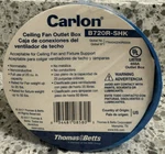 Thomas & Betts - Carlon Nonmetallic Ceiling Fan Outlet Box B720r-shk 20 Cuin. Fixed Price $9.99.