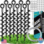 Payivsve Ground Anchors Shed Kit 1/8 Galvanized Cable And Turnbuckles. Fixed Price $101.37.