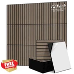 To-th 12pk 11.8x15.7 Walnut Acoustic Panels Soundproof Wall. Fixed Price $100.99.