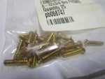 #8-32 X 3/4" Slotted Drive Flat Head Brass Machine Screw Qty 25. Fixed Price $12.00.