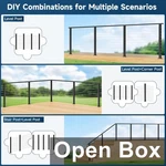 Gyykzz 4 Pack, 36" One-stop Cable Railing Post Kit, Black. Fixed Price $170.01.