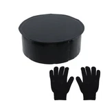Semetall 4" Black Galvanized Metal Duct End Cap With Nylon Gloves For Hvac & .... Fixed Price $26.47.