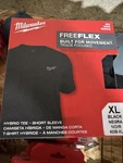 Milwaukee 603b-xl Hybrid Work Tee T-shirt Black, Short Sleeve, Xl. Fixed Price $15.00.