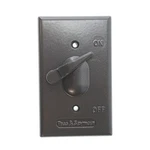 Pass & Seymour Ca1-brl 1-gang Weatherproof Lever Toggle Switch Cover, Bronze. Fixed Price $5.44.
