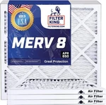 Filter King 24x30x2 Air 12-pack Merv 8 Actual Size 23.5 X 29.5 1.75". Fixed Price $174.48.