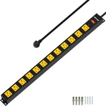 12 Outlet Long Power Strip, 2100 Joules Surge Protector, 6ft Cord, Wide.... Fixed Price $29.99.
