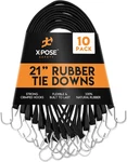 Rubber Bungee Cords With Hooks 10 Pack 21 Inch (32 Max Stretch) Heavy-duty Blac. Fixed Price $44.78.