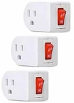 Electes 3 Prong Grounded Single Port Power Adapter With Red Indicator On/off .... Fixed Price $18.30.