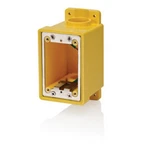 1pc Leviton Fdbx1-yl 1g Fd Box, 1"-1/2", Yellow. Fixed Price $110.59.