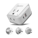 Ceptics European Plug Travel Adapter Set, 20w Pd & Qc, Safe Dual White Gray. Fixed Price $28.17.