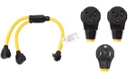 Onetak Nema 6-50p To 2 Outlet 6-50r Y Splitter Stw 6 Awg 3 Feet 240v 50 Amp Pr. Fixed Price $85.30.