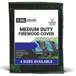 Wood Pile Tarp 6x26 Firewood Rack Cover Water Resistant 5 Mil Medium Duty. Fixed Price $44.99.