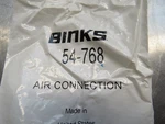 Binks 54-768 Air Connection. Fixed Price $14.99.