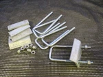 Lot Of 5 Unistrut P2786 Hg Hot Dipped Beam Clamps For 3 1/4" Double Strut. Fixed Price $30.00.