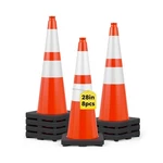 Higiant 28 Inch Traffic Cones 8 Pack, Orange Safety Cone With Weighted Base, .... Fixed Price $104.87.